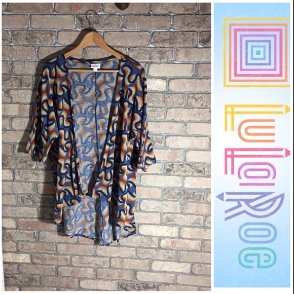 LuLaRoe Tops - LuLaRoe Linsey Cardigan Kimono Size S